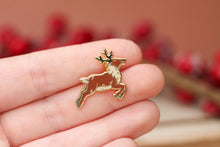 Lade das Bild in den Galerie-Viewer, Emaille Pin - Minipin - Rentier - Weihnachten - Adventskalender befüllen