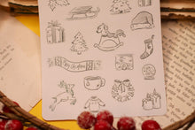 Lade das Bild in den Galerie-Viewer, Stickerbogen - Weihnachts Skizzen - Christmas doodles - Weihnachten - Adventskalender befüllen - Bullet Journal - Eigene Illustrationen