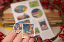 Lade das Bild in den Galerie-Viewer, Stickerbogen - Christmas Windows - Gemütliche Weihnachten - Bücher - Bullet Journal - Adventskalender befüllen - Briefe dekorieren - Penpal