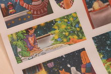 Lade das Bild in den Galerie-Viewer, Stickerbogen - Christmas Windows - Gemütliche Weihnachten - Bücher - Bullet Journal - Adventskalender befüllen - Briefe dekorieren - Penpal