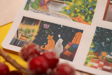 Lade das Bild in den Galerie-Viewer, Stickerbogen - Christmas Windows - Gemütliche Weihnachten - Bücher - Bullet Journal - Adventskalender befüllen - Briefe dekorieren - Penpal