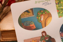 Lade das Bild in den Galerie-Viewer, Stickerbogen - Christmas Windows - Gemütliche Weihnachten - Bücher - Bullet Journal - Adventskalender befüllen - Briefe dekorieren - Penpal