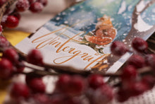 Lade das Bild in den Galerie-Viewer, Postkarte - Fuchs im Schnee - Mit oder ohne Spruch - Wintergrüße - Winterwald - Weihnachten - Winter - Eigene Illustration