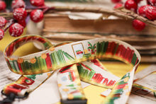 Lade das Bild in den Galerie-Viewer, Schlüsselband - Weihnachts Bücherregal - Sicherheitsverschluss - Eigene Illustrationen - Adventskalender befüllen - Weihnachtsfeier - xmas