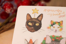 Lade das Bild in den Galerie-Viewer, Stickerbogen - Meine liebsten Katzen - dressed up - Weihnachten - Adventskalender befüllen - Bullet Journal - Eigene Illustrationen