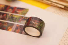 Lade das Bild in den Galerie-Viewer, Washi Tape - Gemütliche Weihnachten - Weihnachtsabend - 10mx25mm - Eigene Illustrationen - mit Hund und Katze