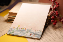 Lade das Bild in den Galerie-Viewer, Notizblock - Winterdorf - - Weihnachtliches Dorf - Schneebedeckte Landschaft - Briefpapier - DIN A5 - 50 Seiten - kariert - Wichteln