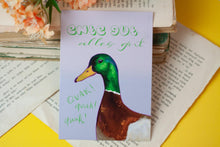 Lade das Bild in den Galerie-Viewer, Postkarte - Ente gut alles gut - Karte mit Erpel