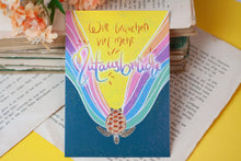Lade das Bild in den Galerie-Viewer, Postkarte - Mutausbrüche - Schildkröte mit lustigem Spruch - Affirmation