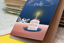 Lade das Bild in den Galerie-Viewer, Klappkarte - I was told there would be cake - Geburtstag Hund - lustiger Spruch