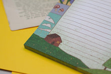 Lade das Bild in den Galerie-Viewer, Notizblock - Kleine Bilder - Pastell - Fröhliches Briefpapier - DIN A5 - 50 Seiten - liniert