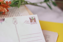 Lade das Bild in den Galerie-Viewer, Postkarte - Herzlichen Glückwunsch - Katzen mit Partyhüten - Geburtstag, Einfach nur so - Eigene Illustration