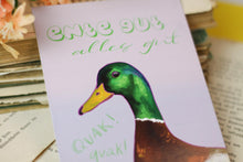 Lade das Bild in den Galerie-Viewer, Postkarte - Ente gut alles gut - Karte mit Erpel