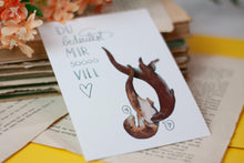 Lade das Bild in den Galerie-Viewer, Postkarte - Du bedeutest mir so viel - Karte mit Ottern