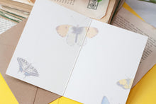 Lade das Bild in den Galerie-Viewer, Klappkarte - Schmetterlinge Tagfalter - Vielen Dank - Eigene Illustration - Mit Umschlag