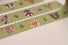 Lade das Bild in den Galerie-Viewer, Washi Tape - Waldgesichter - Waldtiere - Eigene Illustrationen