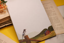 Lade das Bild in den Galerie-Viewer, Notizblock - Elster und Haus - Briefpapier - Penpal - DIN A5 - 50 Seiten - kariert