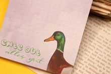 Lade das Bild in den Galerie-Viewer, Notizblock - Ente gut alles gut - Stockente mit lustigem Spruch - A6 kariert 50 Seiten - Eigene Illustration - Kleinigkeit Adventskalender