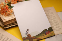 Lade das Bild in den Galerie-Viewer, Notizblock - Elster und Haus - Briefpapier - Penpal - DIN A5 - 50 Seiten - kariert