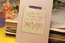 Lade das Bild in den Galerie-Viewer, Postkarte - Fühlen war schon immer nur was für die ganz mutigen - Lustige Karte Spruch - Affirmation - Kleinigkeit Adventskalender