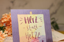 Lade das Bild in den Galerie-Viewer, Postkarte - Herz statt Hetze - linksgrünversifft - gegen Rechts - same shit, different century - eigene Illustration