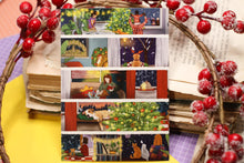 Lade das Bild in den Galerie-Viewer, Postkarte - Gemütliche Weihnachten - Zuhause - Weihnachten- Eigene Illustration