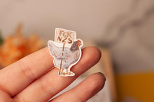Lade das Bild in den Galerie-Viewer, Stickerbogen - Protestierende Hühner - Hühner mit Demo Schild - Gegen Rechts - Aufkleber Geschenke - Bullet Journal - Eigene Illustrationen