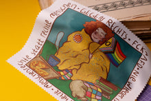 Lade das Bild in den Galerie-Viewer, Microfasertuch - Menschenrechte statt rechte Menschen - Gegen Rechts - Brillen, Handys, Objektive - Eigene Illustration - linksgrünversifft