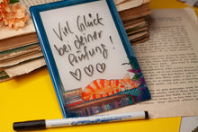 Lade das Bild in den Galerie-Viewer, Magnet - Immerwährender Notizzettel - kleines Whiteboard mit schlafender Katze - Eigene Illustration - Nützliches Geschenk