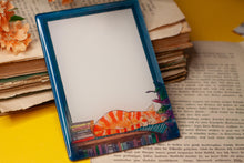 Lade das Bild in den Galerie-Viewer, Magnet - Immerwährender Notizzettel - kleines Whiteboard mit schlafender Katze - Eigene Illustration - Nützliches Geschenk