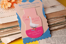Lade das Bild in den Galerie-Viewer, Magnetisches Lesezeichen - Gans - Ich werde das schaffen, aber erstmal weinen - Affirmation Spruch - Geschenkidee - Eigene Illustrationen