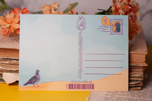 Lade das Bild in den Galerie-Viewer, Postkarte - Taube Stadttaube Liebe - Ich hoffe, die Tauben wissen, wie sehr ich sie liebe - Eigene Illustration