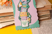 Lade das Bild in den Galerie-Viewer, Magnetisches Lesezeichen - Tassen gegen Rechts - Linksgrünversifft - Liebe statt Hass - Geschenkidee - Eigene Illustrationen