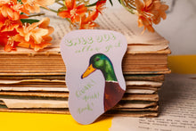 Lade das Bild in den Galerie-Viewer, Vinyl Sticker - Ente gut alles gut - Stockente - lustiger Aufkleber - Geschenkidee Adventskalender - Handgemalte Illustration