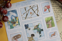 Lade das Bild in den Galerie-Viewer, Stickerbogen - Weihnachtliche Briefmarken
