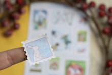 Lade das Bild in den Galerie-Viewer, Stickerbogen - Weihnachtliche Briefmarken