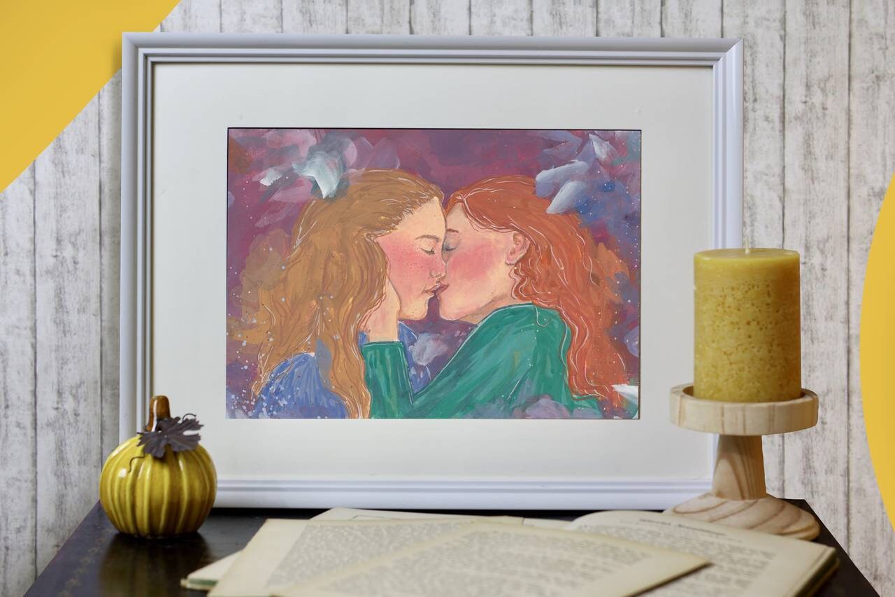 Print - Gefühlvoller Kuss