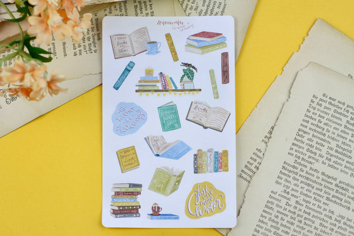 Stickerbogen - I'd rather be reading - Bücher - Bullet Journal