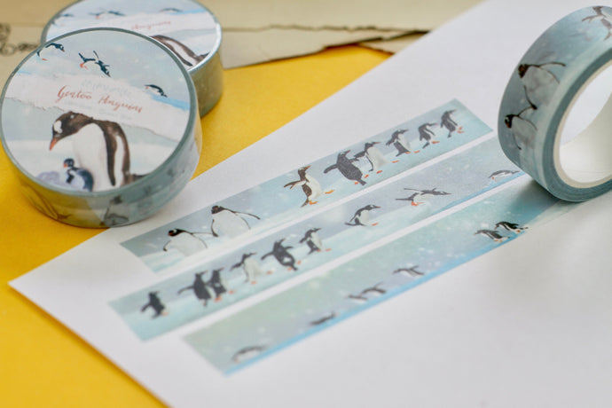 Washi Tape - Pinguine - Eselspinguin - Eigene Illustrationen