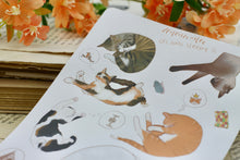 Lade das Bild in den Galerie-Viewer, Stickerbogen - Schlafende Katzen - Bullet Journal
