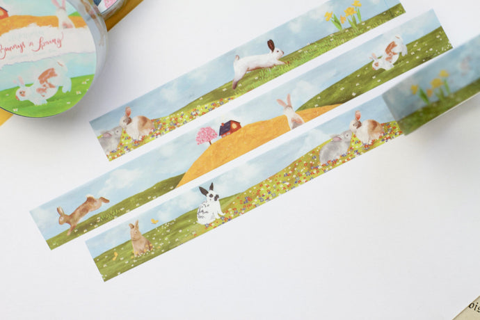 Washi Tape - Kaninchen im Frühling - Eigene Illustrationen