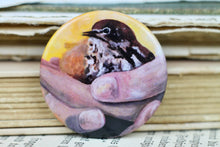 Lade das Bild in den Galerie-Viewer, Magnet - Amsel in Hand - Eigene Illustration

