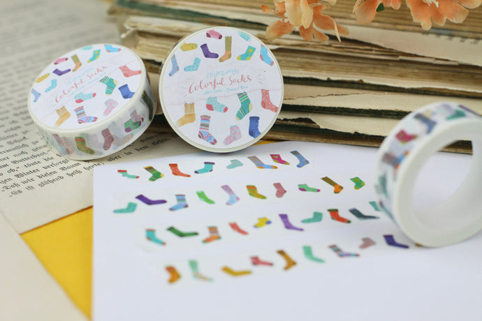 Washi Tape - Colorful Socks - Eigene Illustrationen