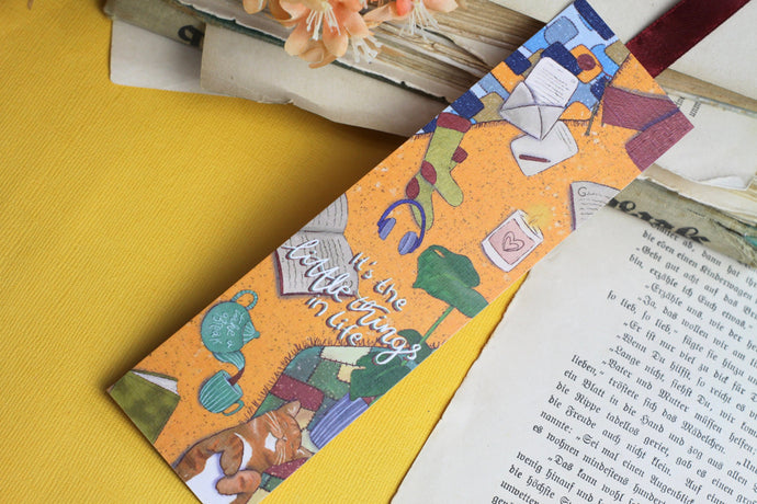 Lesezeichen - Hygge - Gemütlichkeit - Little Things- Eigene Illustration