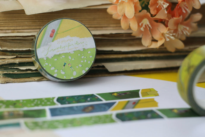 Washi Tape - Sommertage von oben - Eigene Illustrationen