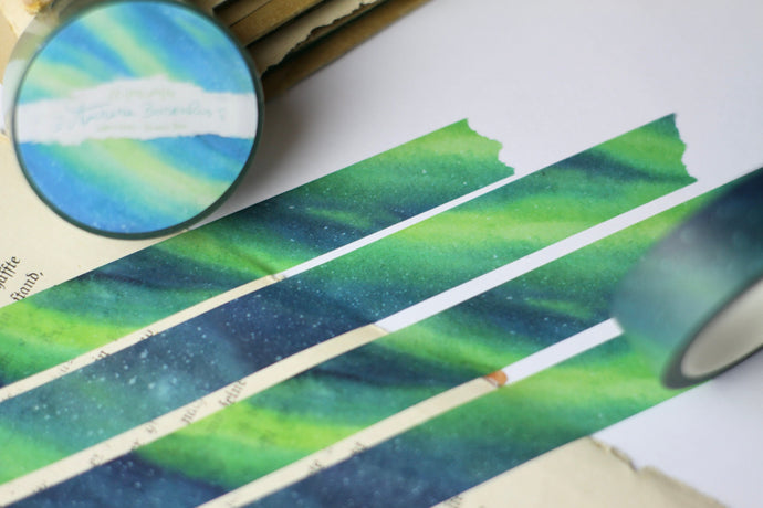 Washi Tape - Aurora Borealis - Polarlichter - Eigene Illustrationen