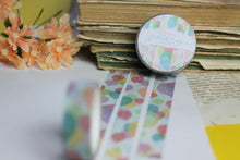 Lade das Bild in den Galerie-Viewer, Washi Tape - Luftballons - Vertikales Design - Geburtstag - Geschenk verpacken - Eigene Illustrationen
