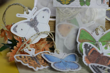 Lade das Bild in den Galerie-Viewer, Geschenkanhänger - Anhänger - Schmetterlinge in Aquarell - Geschenke verpacken - Eigene Illustration
