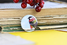 Lade das Bild in den Galerie-Viewer, Magnet - Kohlmeise mit Schal im Schnee - Eigene Illustration
