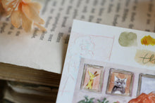 Lade das Bild in den Galerie-Viewer, Postkarte - Pflanzenmädchen - Frau mit Pilea - Let the good thoughts grow - Eigene Illustration

